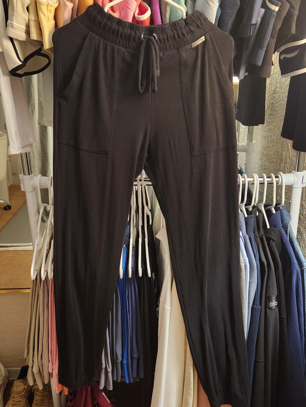 Bombshell Sportswear Rib Snap Joggers